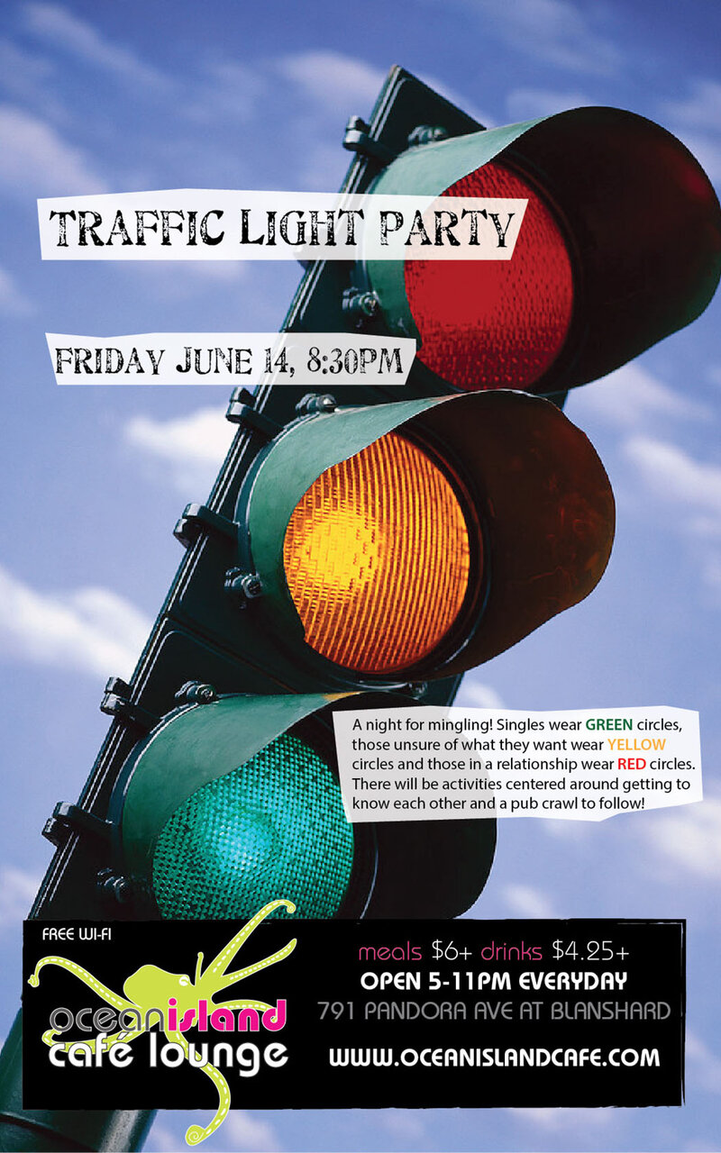 Traffic Light Party @ Ocean Island Lounge - Jun 14, 2013