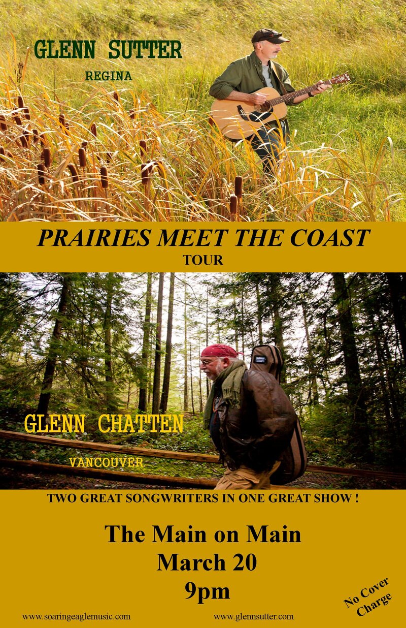 The Prairies Meet The Coast: Glenn Chatten, Glenn Sutter @ The Main Mar 20 2014 - May 6th @ The Main