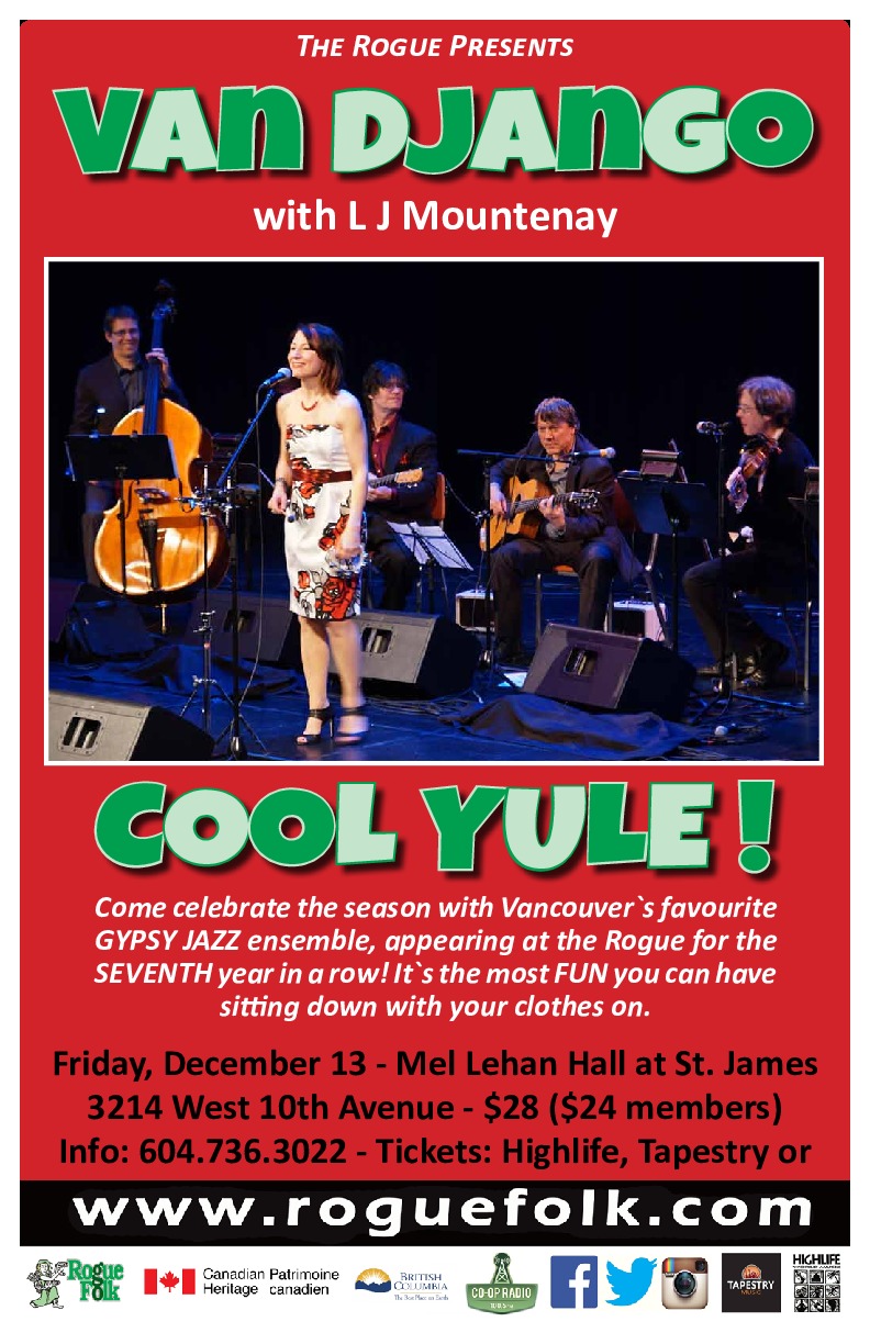 Van Django @ St. James Community Hall Dec 13 2019 - May 5th @ St. James Community Hall