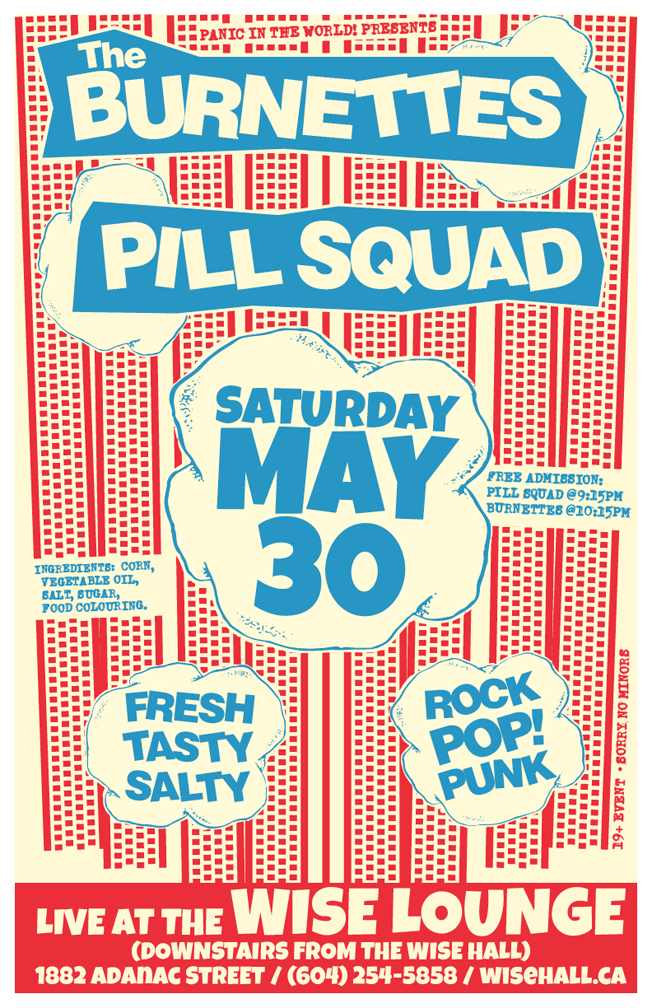 Live in the Lounge: The Burnettes, Pill Squad @ The WISE Lounge - May 30, 2015
