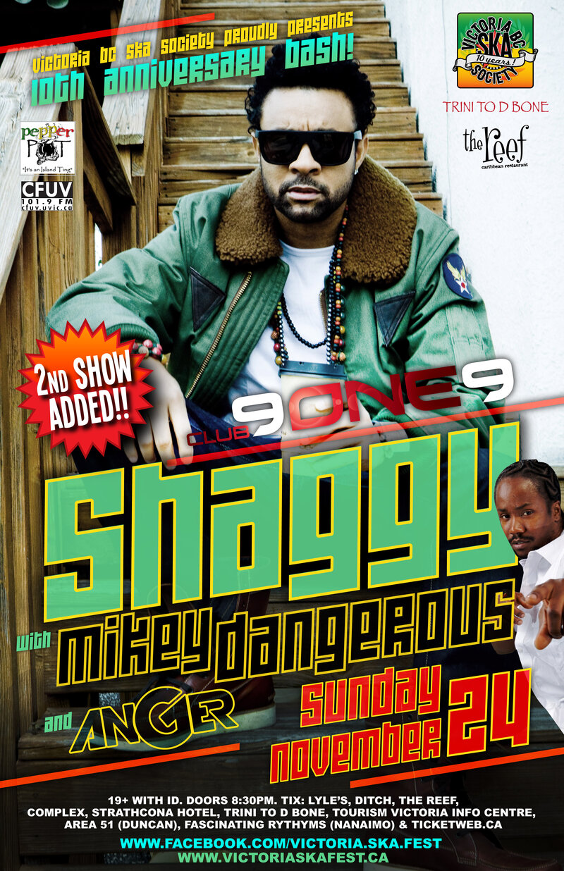 2ND SHAGGY SHOW ADDED FOR ALL SHAGGY WEEKEND/10TH ANNIVERSARY BASH!!: Shaggy, Mikey Dangerous, DJ Anger @ Distrikt Nov 24 2013 - May 10th @ Distrikt
