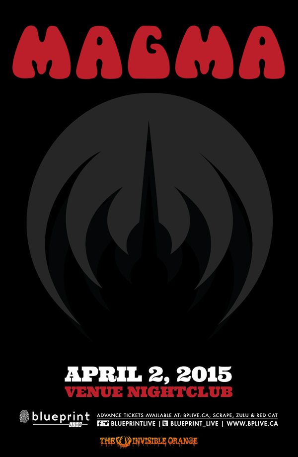France's legendary MAGMA: MAGMA @ Venue Apr 2 2015 - May 5th @ Venue