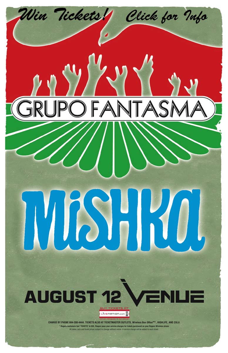 Grupo Fantasma / Mishka: Grupo Fantasma, Mishka  @ Venue Aug 12 2010 - May 13th @ Venue