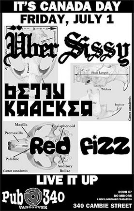 Ubersissy, Betty Kracker, red fizz @ Pub 340 - Jul 01, 2005