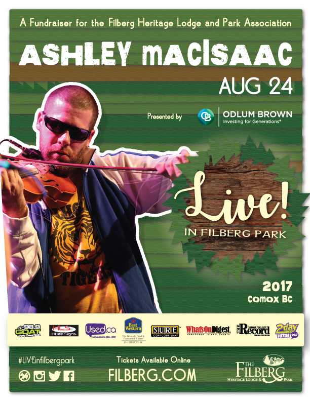 Ashley MacIsaac :: LIVE! In Filberg Park: Ashley Macisaac @ Filberg Park - Aug 24, 2017