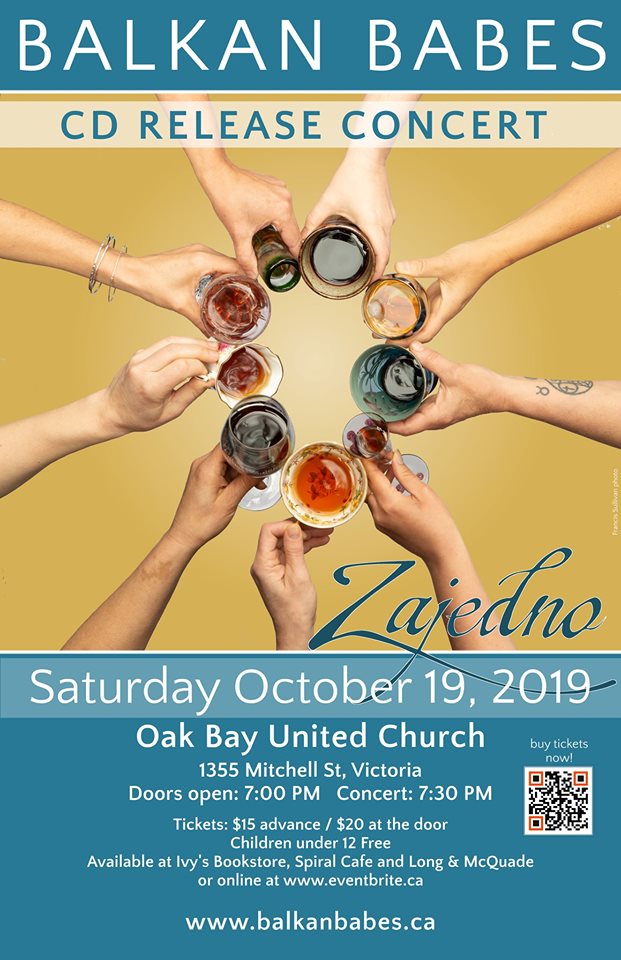 Balkan Babes CD Release: Zajedno: Balkan Babes @ Oak Bay United Church Oct 19 2019 - May 6th @ Oak Bay United Church
