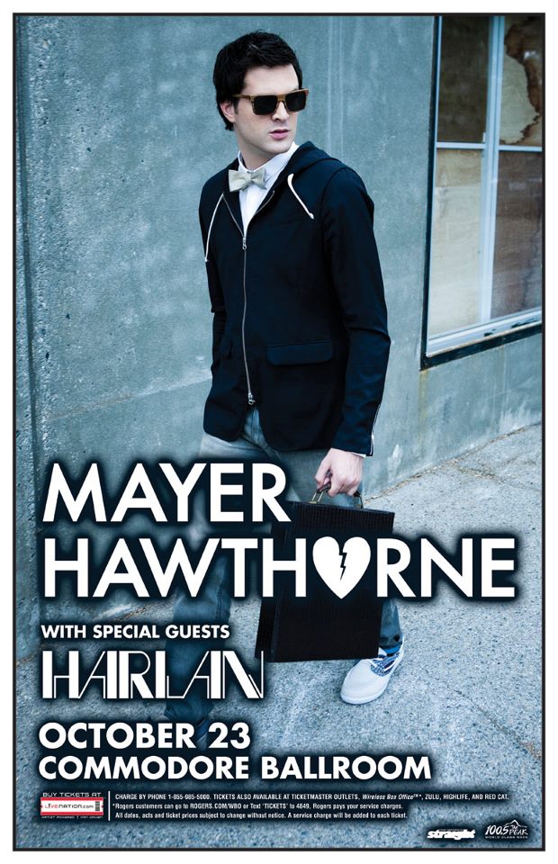 Mayer Hawthorne, Harlan @ The Commodore Ballroom Oct 23 2012 - Jun 18th @ The Commodore Ballroom