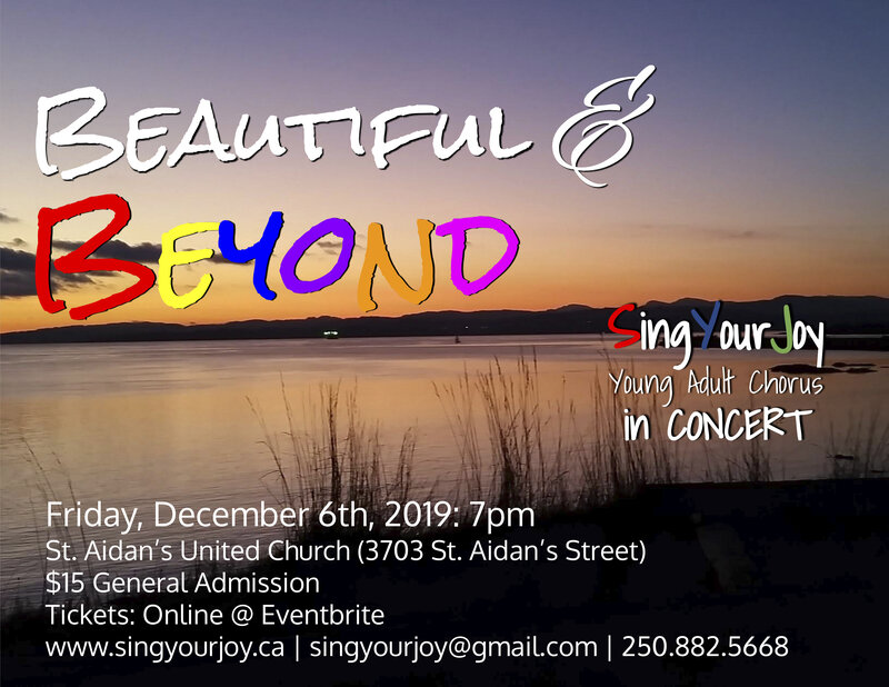Beautiful & Beyond: SingYourJoy Young Adult Chorus @ Broad View United Dec 6 2019 - May 6th @ Broad View United