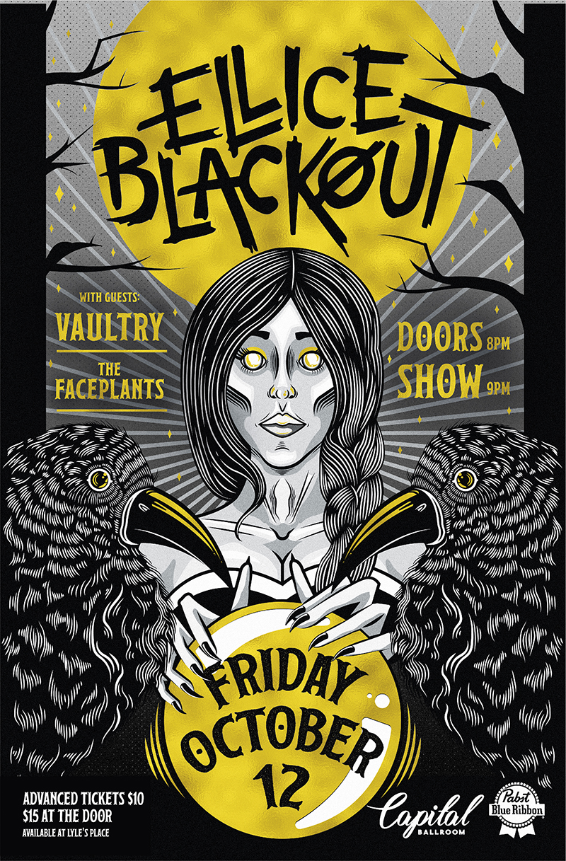 Ellice Blackout, Vaultry, The Faceplants @ Capital Ballroom Oct 12 2018 - Apr 30th @ Capital Ballroom