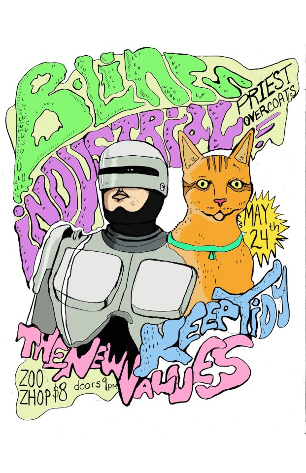 B-Lines, INDUSTRIAL PRIEST OVERCOATS, The New Values, Keep Tidy @ zoo shop May 24 2013 - May 7th @ zoo shop