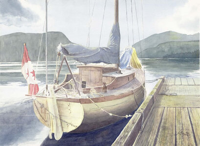 Boat at Maple Bay by 
Carol Borrett