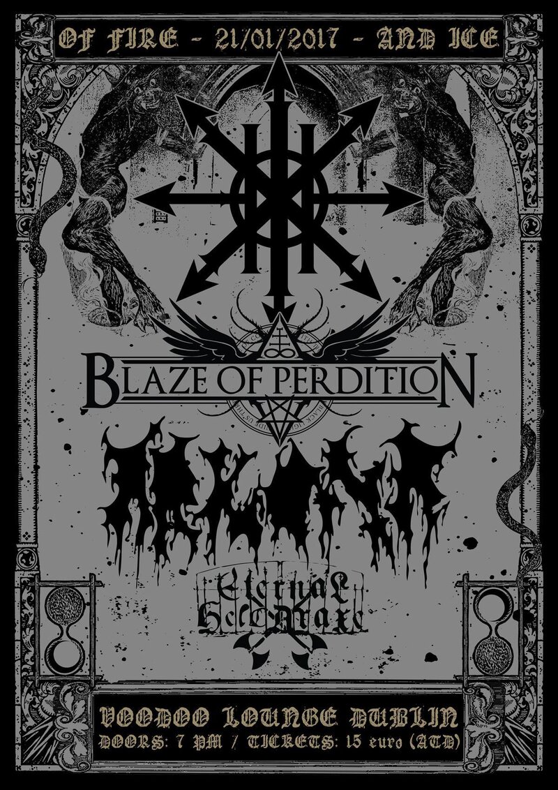 Blaze of Perdition, Arkona, Eternal Helcaraxe: Blaze of Perdition, Arkona, Eternal Helcaraxe @ The Voodoo Lounge Jan 21 2017 - May 9th @ The Voodoo Lounge