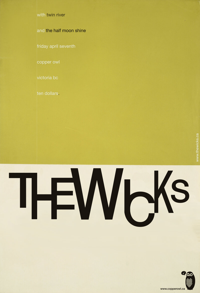 the Wicks, Twin River, The Half Moon Shine @ Copper Owl Apr 7 2017 - May 9th @ Copper Owl