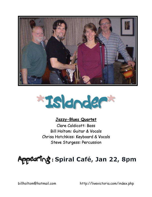 Islander - Victoria @ Spiral Cafe Jan 22 2010 - May 6th @ Spiral Cafe
