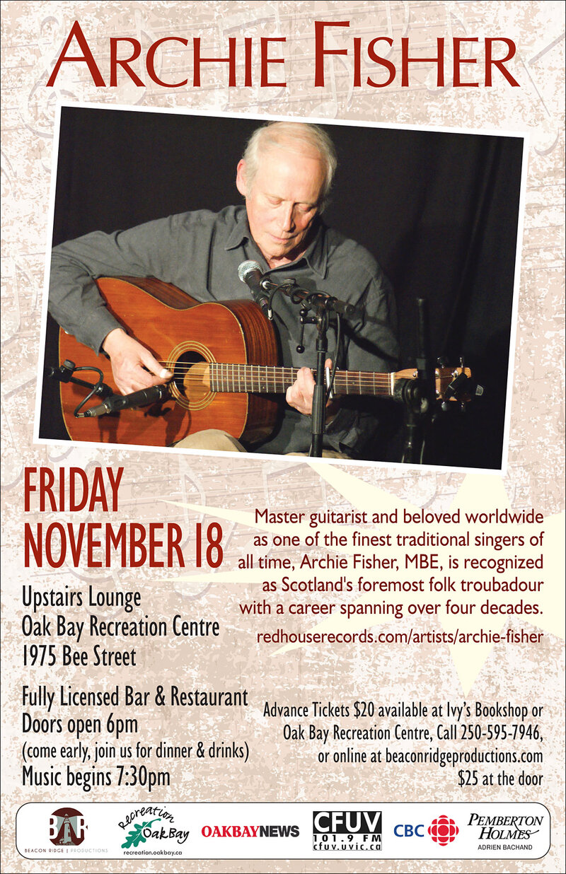 Archie Fisher: Archie Fisher @ Sports View Lounge Nov 18 2016 - Jun 4th @ Sports View Lounge