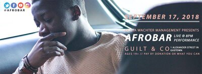 Early Show:: Afrobar @ Guilt & Co. - Sep 17, 2018