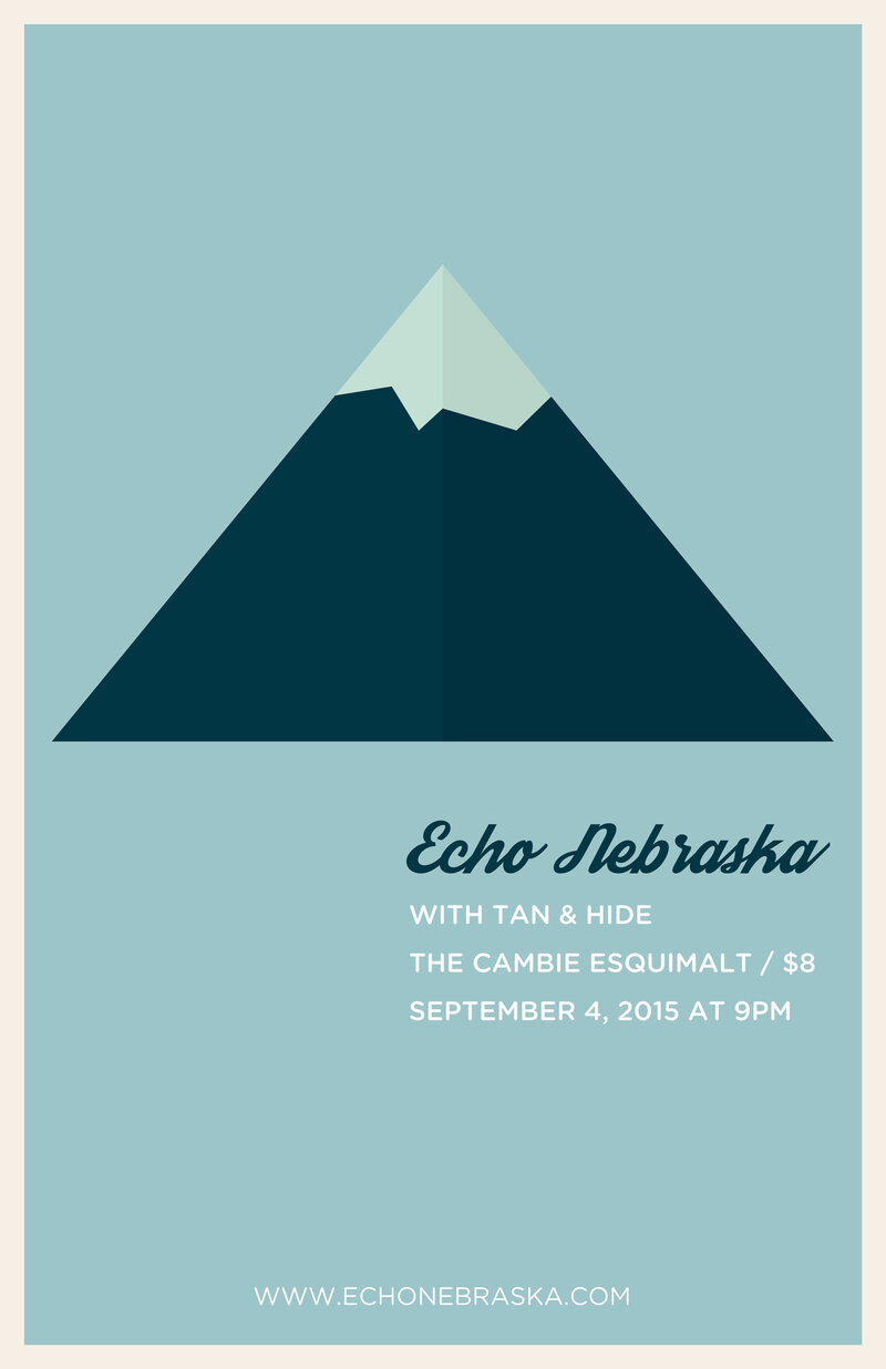 Echo Nebraska, Tan and Hide @ The Cambie at the  Esquimalt Inn Sep 4 2015 - May 6th @ The Cambie at the  Esquimalt Inn