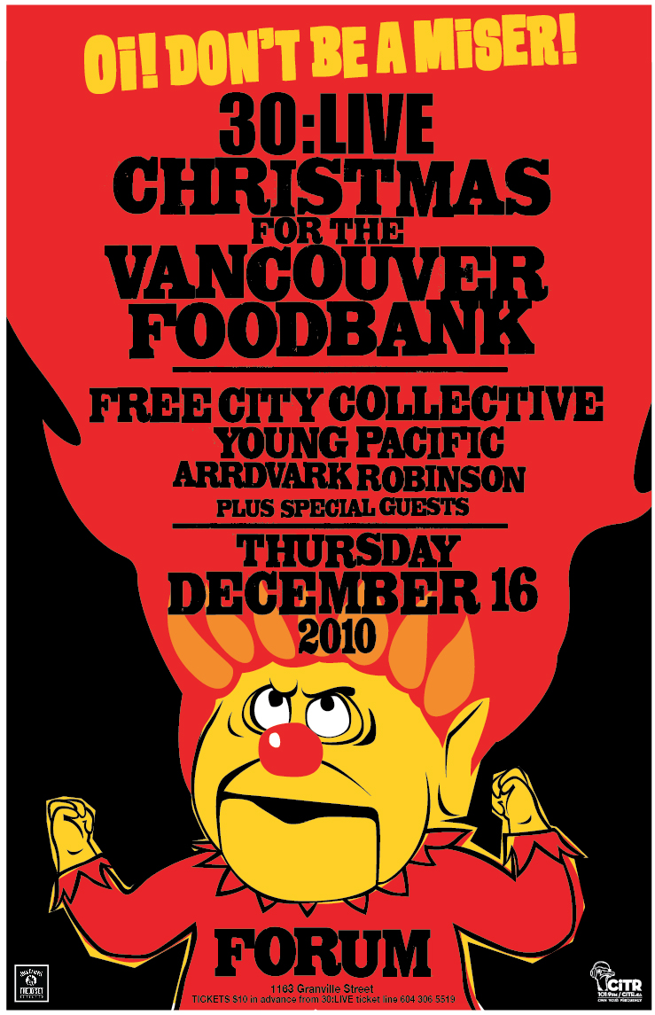 30:LIVE/JACK DANIELS CHRISTMAS PARTY: Free City Collective, Aardvark Robinson, Young Pacific @ The Forum Dec 16 2010 - May 7th @ The Forum