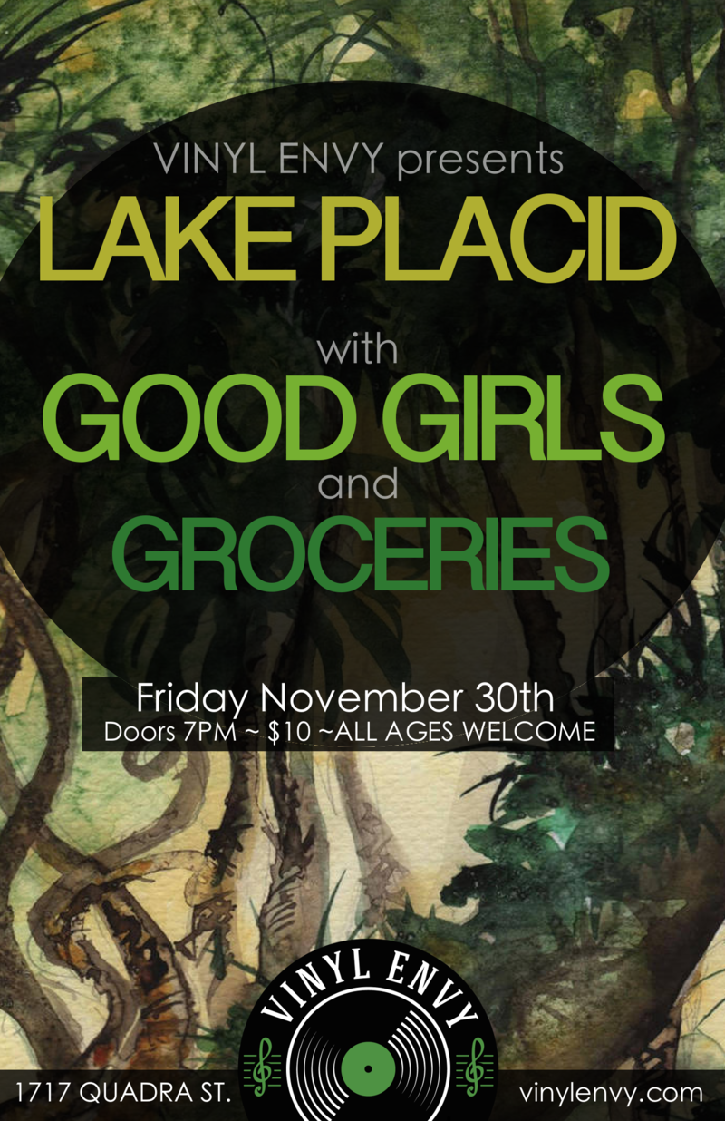 Local Triple-Header!: Lake placid (Vic), Good Girls (Vic), Groceries (Vic) @ Vinyl Envy Nov 30 2018 - Jun 14th @ Vinyl Envy