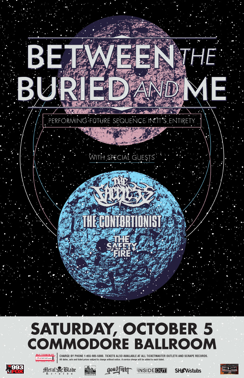 Between The Buried And Me, The Faceless, The Contortionist, The Safety Fire @ The Commodore Ballroom Oct 5 2013 - May 24th @ The Commodore Ballroom