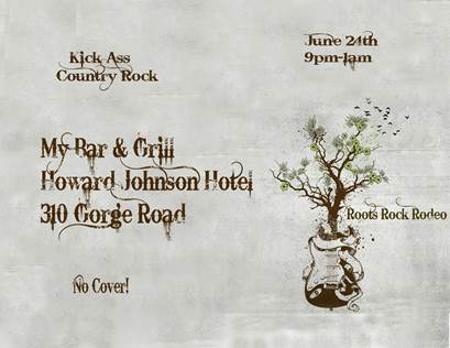 Rockin' country - old and new outlaw blues with a twang: Roots Rock Rodeo @ My Bar and Grill Jun 24 2016 - May 6th @ My Bar and Grill