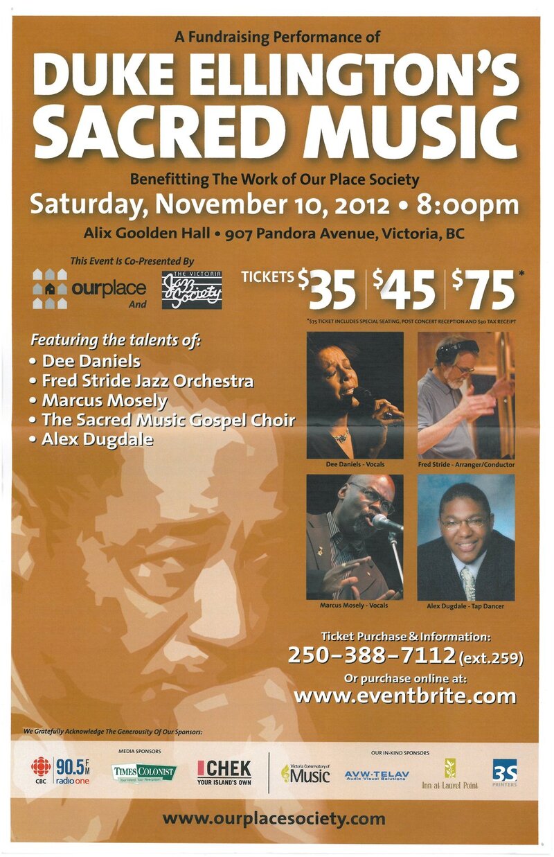 Duke Ellington's Sacred Music @ Alix Goolden Performance Hall Nov 10 2012 - Jun 4th @ Alix Goolden Performance Hall
