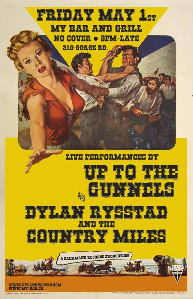 Dylan Rysstad & The Country Miles, Up to the Gunnels @ My Bar and Grill May 1 2015 - Jun 4th @ My Bar and Grill