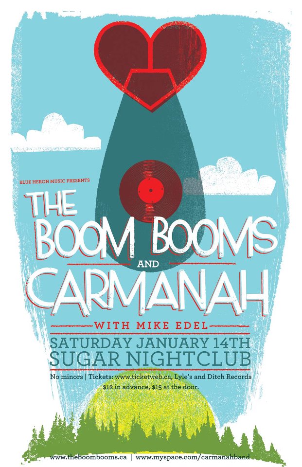 Carmanah, The Boom Booms, Mike Edel @ Capital Ballroom Jan 14 2012 - May 7th @ Capital Ballroom