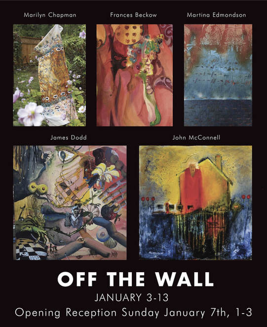Off The Wall: Marilyn Chapman, Francis Beckow, Martina Edmonson, James Dodd, John McConnel @ Gage Gallery Arts Collective Jan 3 2018 - May 5th @ Gage Gallery Arts Collective