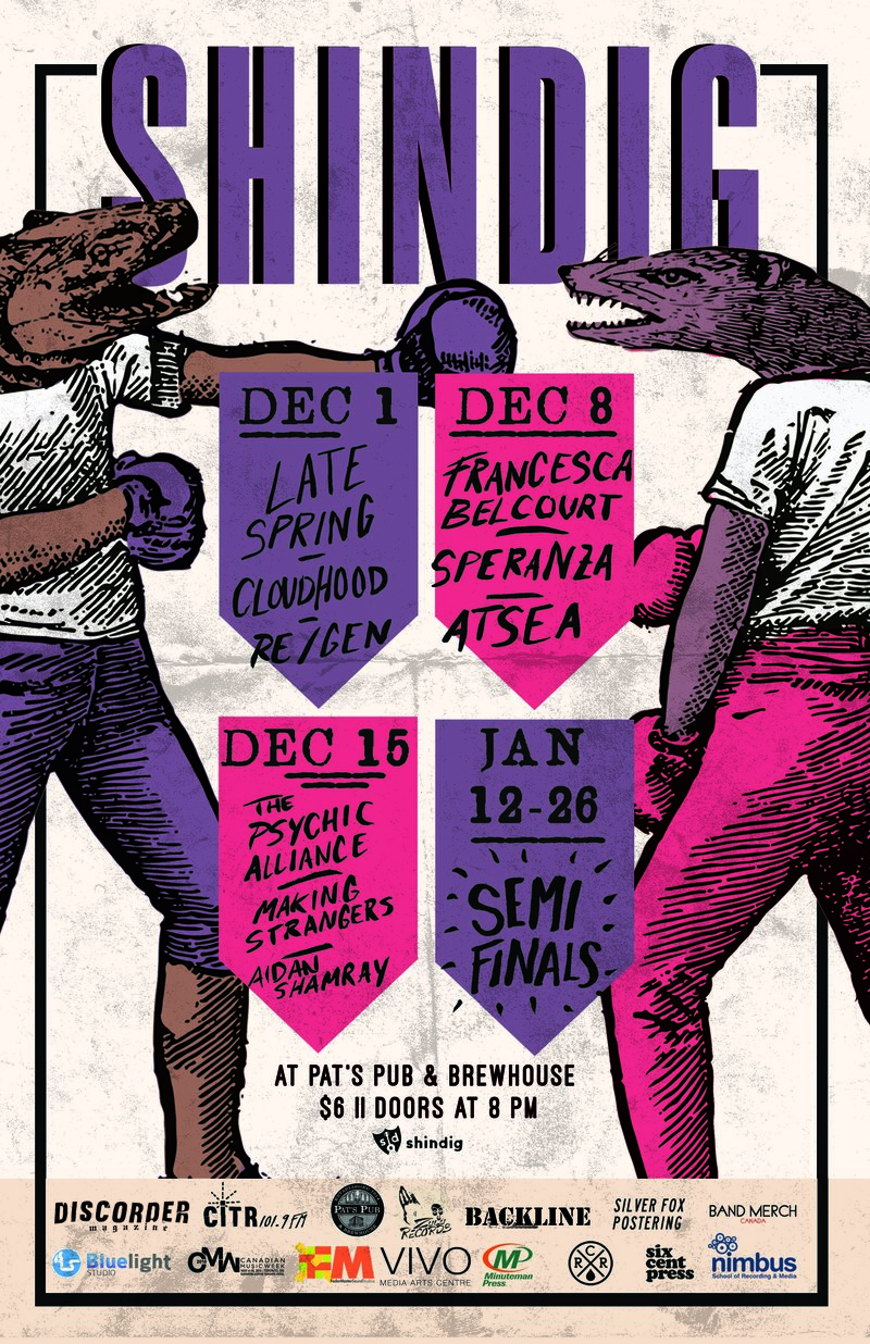Shindig Night 9: The Psychic Alliance, Making Strangers , Bright Red Kite @ Pat's Pub Dec 15 2015 - May 7th @ Pat's Pub