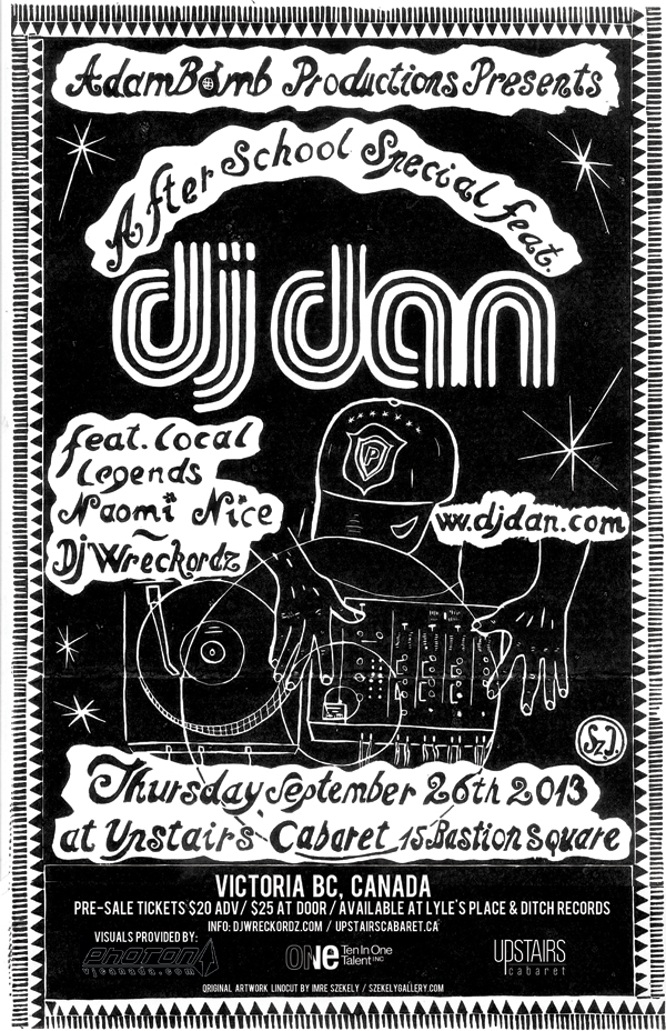 DJ Dan, Naomi Nice, DJ Wreckordz, Photon VJ @ Upstairs Sep 26 2013 - May 13th @ Upstairs