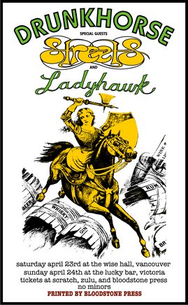 Drunk Horse, S.T.R.E.E.T.S., Ladyhawk @ Lucky Bar Apr 24 2005 - May 6th @ Lucky Bar