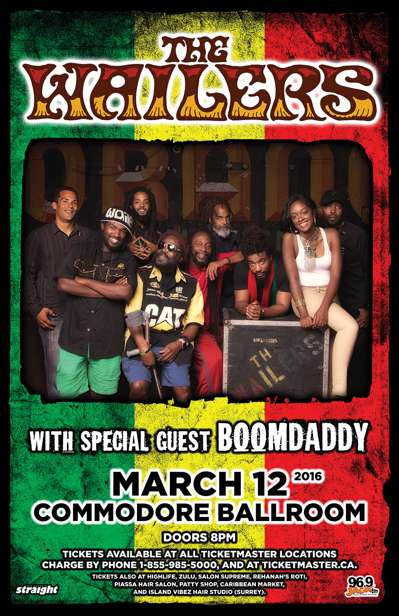 Boomdaddy  @ The Commodore Ballroom Mar 12 2016 - May 6th @ The Commodore Ballroom