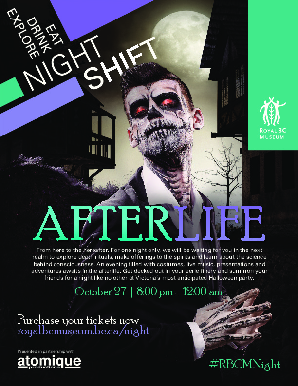 Night Shift: After Life @ Royal British Columbia Museum Oct 27 2018 - May 6th @ Royal British Columbia Museum