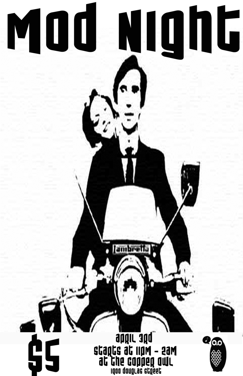 MOD NIGHT!! 60's dance party: DJ's @ Copper Owl - Apr 03, 2014