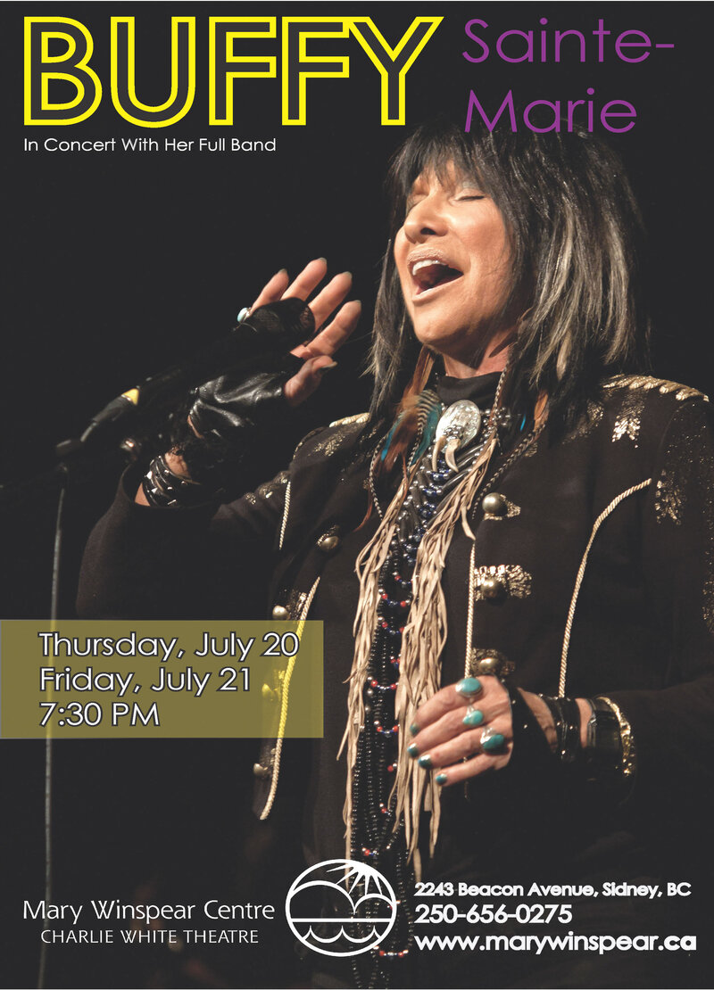 Buffy Sainte-Marie, Leeroy Stagger @ Mary Winspear Centre Jul 20 2017 - May 6th @ Mary Winspear Centre