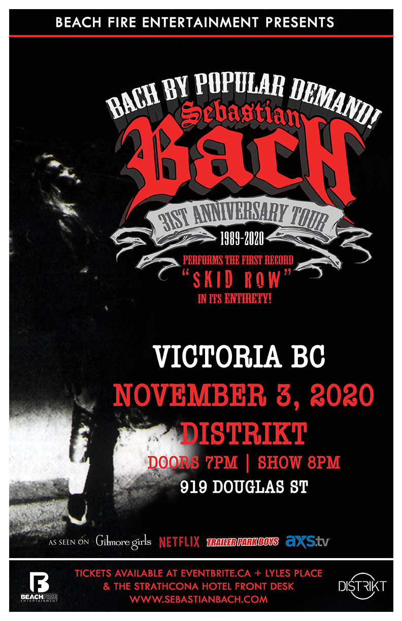 Sebastian Bach @ Distrikt Nov 3 2020 - May 6th @ Distrikt
