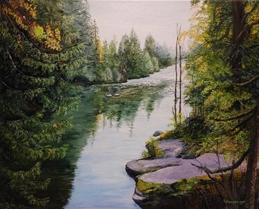 Visiting Englishman River by 
Laurel Rossnagel