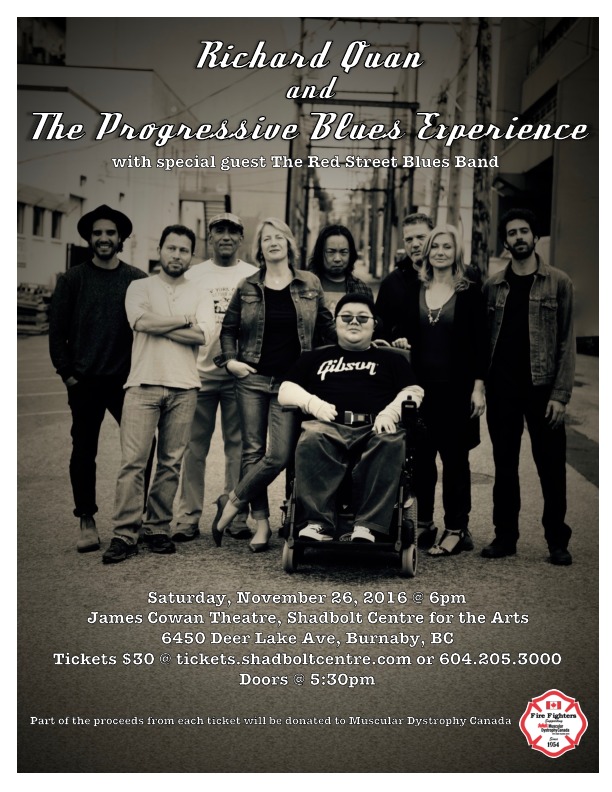 Richard Quan and The Progressive Blues Experience, The Red Street Blues Band @ James Cowan Theatre, Shadbolt Centre for the Arts - Nov 26, 2016