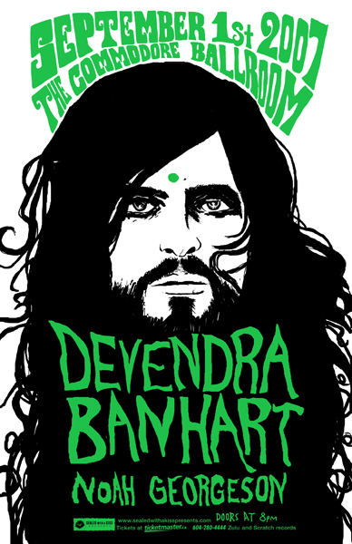 Devendra Banhart, Noah Georgeson @ The Commodore Ballroom Sep 1 2007 - Jun 13th @ The Commodore Ballroom