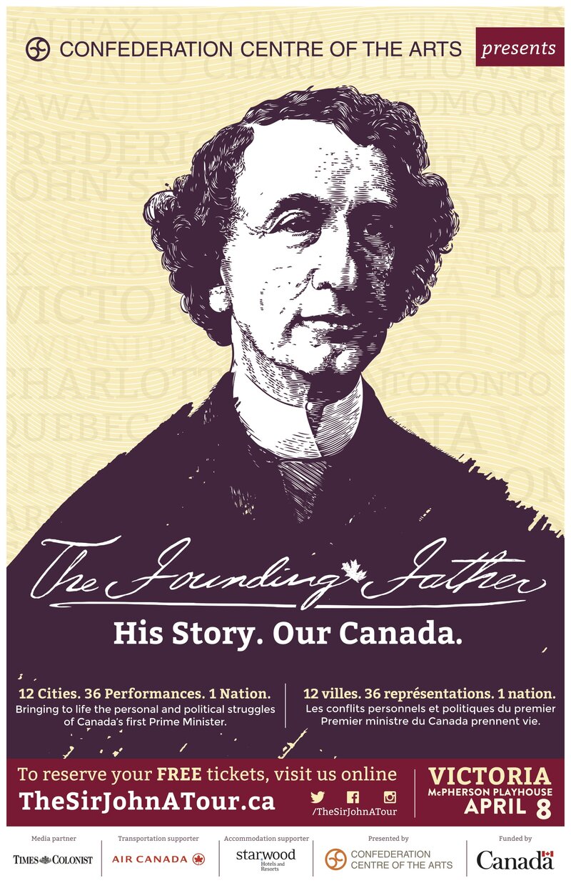 12 Cities. 36 Performances. 1 Nation.: Jos&eacute;e Boudreau, R&eacute;jean Cournoyer, Matthew James Donovan, Cameron MacDuffee @ McPherson Playhouse Apr 8 2015 - Jun 16th @ McPherson Playhouse