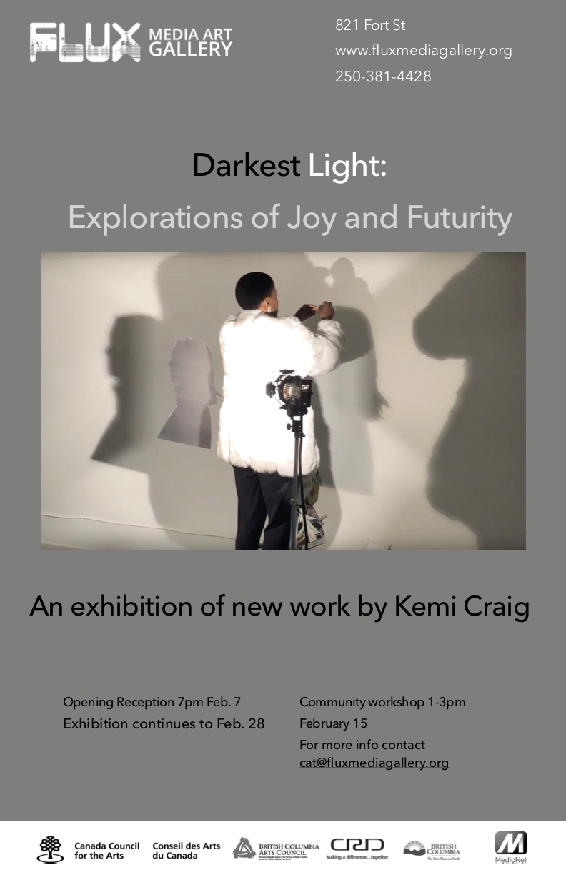Reception for Darkest Light:Explorations of Joy and Futurity: Kemi Craig @ Flux Media Gallery - Feb 07, 2020