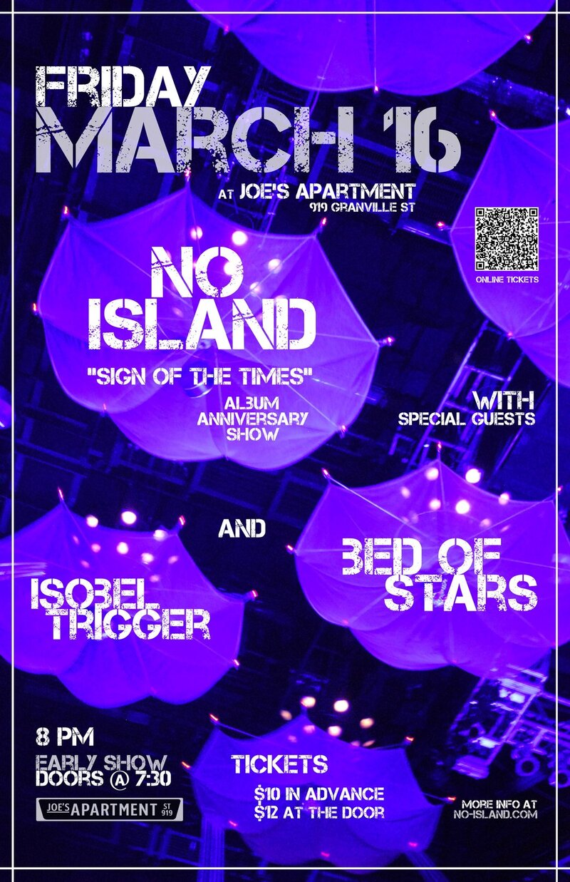 No Island, Bed of stars, Isobel Trigger @ Joe's Apartment Mar 16 2012 - May 6th @ Joe's Apartment