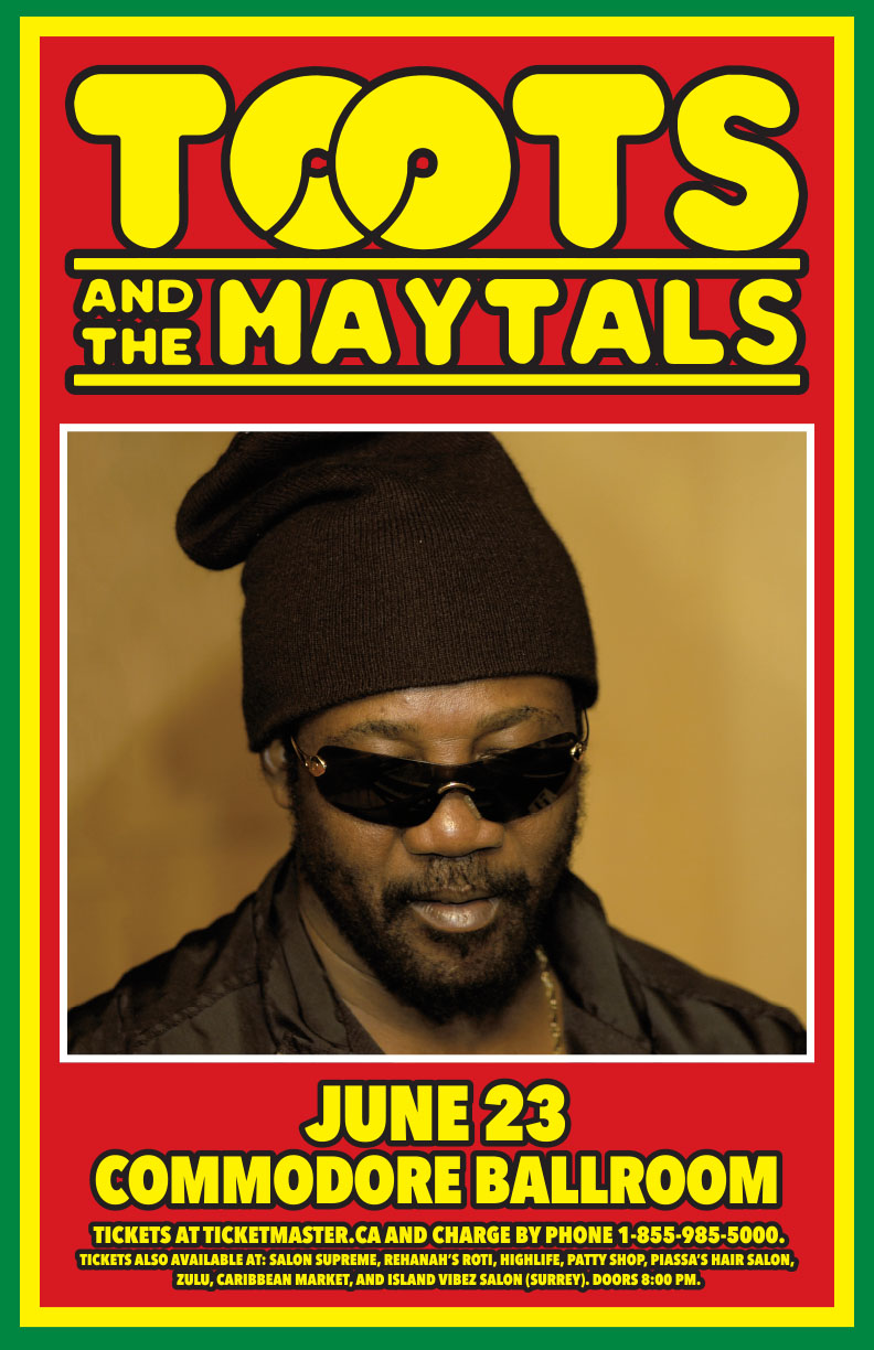 Toots And The Maytals @ The Commodore Ballroom Jun 23 2016 - May 6th @ The Commodore Ballroom