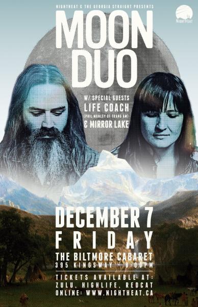 Moon Duo, Life Coach, Mirror Lake @ TBA Dec 7 2012 - May 6th @ TBA