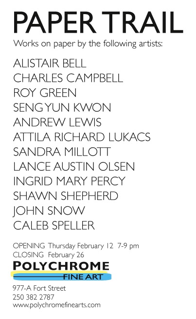 Paper Trail Works on Paper Group Show @ Shawn Shepherd Feb 12 2015 - May 5th @ Shawn Shepherd