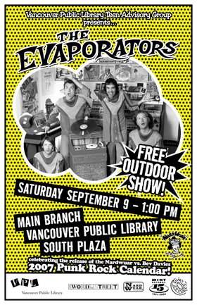 Calendar Release Celebration Gig featuring: The Evaporators @ Vancouver Public Library, Central Branch - Sep 09, 2006