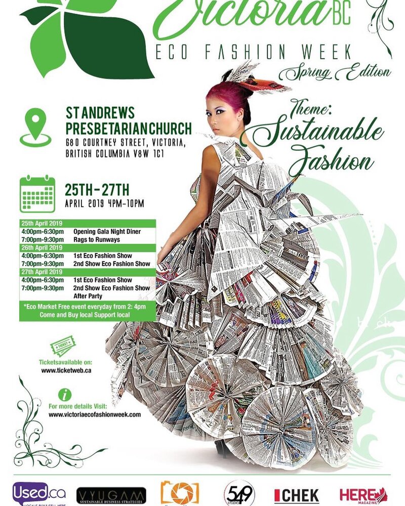 Victoria Eco Fashion Week @ St. Andrew's Presbetarian Church Apr 25 2019 - Jun 8th @ St. Andrew's Presbetarian Church