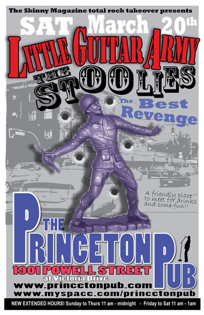 The Skinny  presents: Little Guitar Army, The Stoolies, The Best Revenge @ Princeton Pub Mar 20 2010 - May 9th @ Princeton Pub