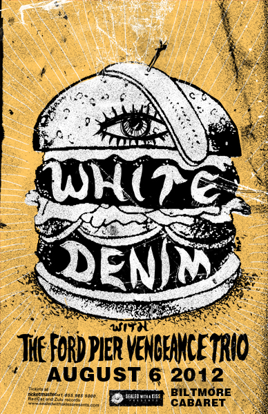 White Denim, Ford Pier Vengeance Trio @ The Biltmore Cabaret Aug 6 2012 - May 9th @ The Biltmore Cabaret